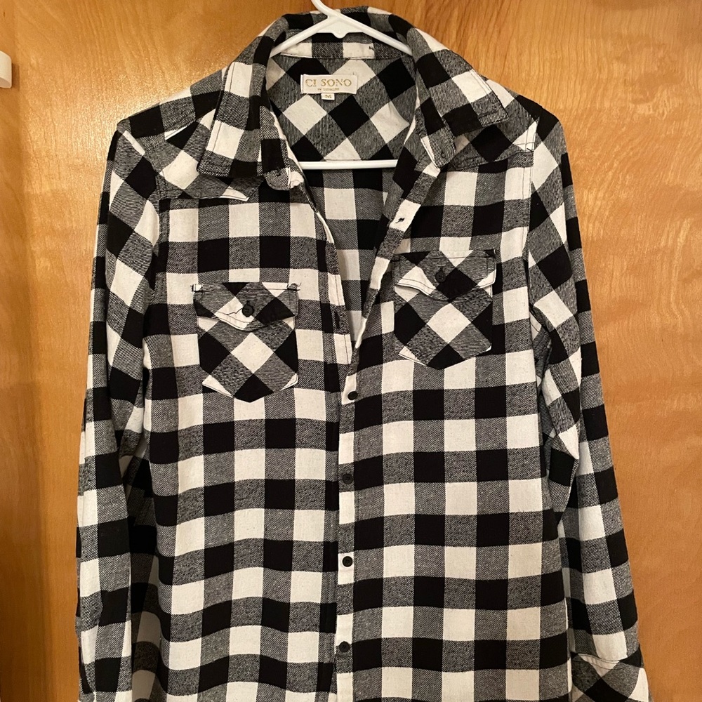 Ci Sono by cavalini flannel women’s shirt size M
